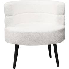 Metal - White Armchairs Alivio Sherpa White Armchair 53cm