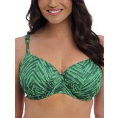 Guld Badkläder Fantasie Punta Mita Underwired Gathered Bikini Top - Emerald