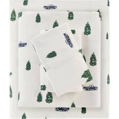 Bed Sheets Woolrich Cotton Flannel Bed Sheet Green (274.3x259.1cm)