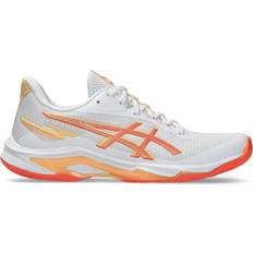 40 ½ - Dam Volleybollskor Asics Netburner Ballistic FF 4 - White/Vivid Coral