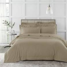 Hotel 230 Thread Count Cotton Sateen - Pebble Duvet Cover