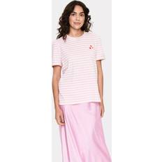Stripes - Women T-shirts Saint Tropez Jucia Stripe Hearts T-Shirt