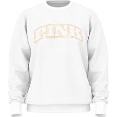 PINK Ivy Fleece Oversized Crew Sweatshirt - Vs White