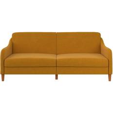 Sofa Beds - Wood Sofas Freemans Jasper Mustard Sofa 195.5cm 3 Seater