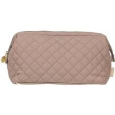 Cosmetic Bags Danielle Creations Simply Slouch Brown Quilted Toiletry Bag