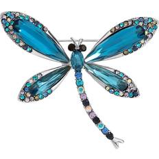 Silver Tone Dragon Fly Brooch - Gift Boxed