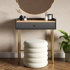 Dunelm Dressing Tables Dunelm Georgi 1 Drawer Compact Black Dressing Table
