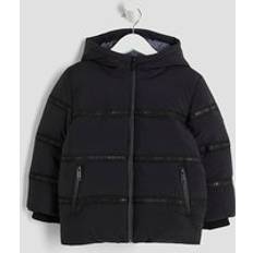 Fleece Jackets River Island Mini Boys Heavyweight Puffer Jacket - Black