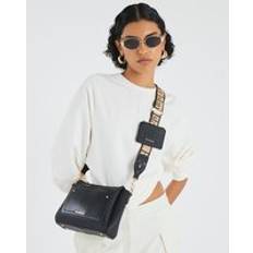 River Island Handväskor River Island Pocket Front Ri Monogram Cross Body Bag - Black