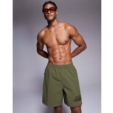 River Island Swimming Trunks River Island Dragon Print Swim Shorts - Khaki