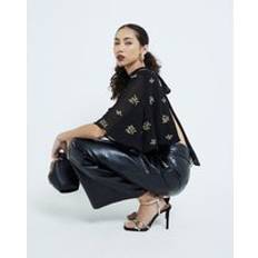 Capes & Ponchos River Island Womens Embellished Cape - Black