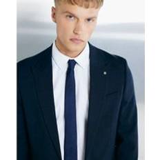 Ties River Island Mens Herringbone Tie - Navy