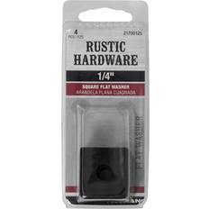 Washers Hillman 4 Count 1/4-in Black Oxide Square Washer