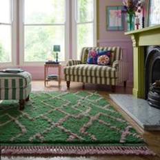 Sophie Robinson Geometric Berber Supersoft Shaggy Rug - Multicolor