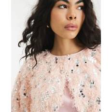 Capes & Ponchos River Island Womens Sequin Cape - Pink Feather