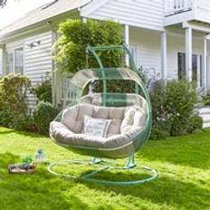 Santorini Dunelm Santorini Double Egg Chair Jade Mist