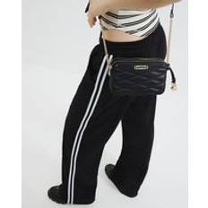 Black Quilted Soft Cross-Body Bag