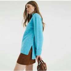 River Island XS Jumpers River Island Womens Side Split Jumper - Blue