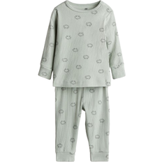 Children's Clothing H&M Ribbed Cotton Set - Green