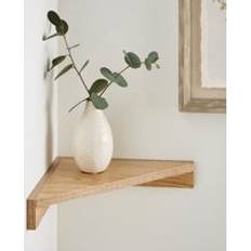 Dunelm Wall Shelves Dunelm Ainsley Oak Effect Corner Wall Shelf