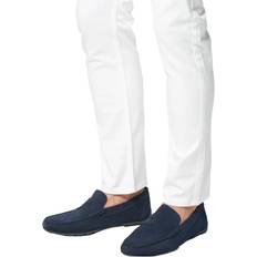 Geox Men Moccasins Geox Mens Kosmopolis Grip Suede Moccasins - Navy