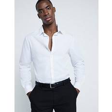 River Island Oxford Shirts River Island Mens Slim Fit Smart Shirt - White