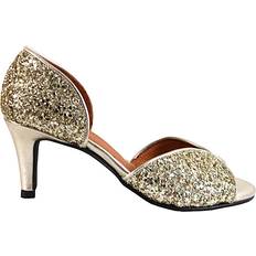 Copenhagen Shoes Højhælede sko Copenhagen Shoes My Diamonds - Gold Glitter