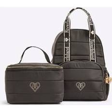River Island School Bags River Island Nylon Backpack Lunchbox Bundle - Black