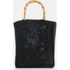 Beach Bags Whistles Bamboo Handle Crochet Bag