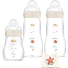Tåler maskinvask Flaskemadningssæt Mam Glass Bottle Set