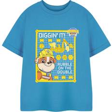 Boys Diggin It Rubble Short Sleeved T-Shirt - Blue