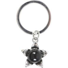 Wallets & Key Holders Something Different Deadly Nightshade Obsidian Keyring - Black/Silver