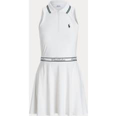 Polo Ralph Lauren Solid Colours Dresses Polo Ralph Lauren Wimbledon Capsule Logo Micro Pleat Tennis Dress - White