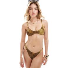 Bershka Gröna Badkläder Bershka Bikiniunderdel I Mesh - Grön