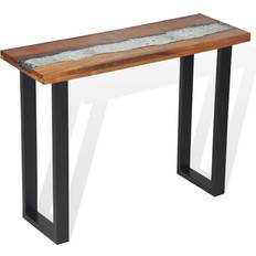 Glasses Console Tables vidaXL 245065 Brown Console Table 35x100cm