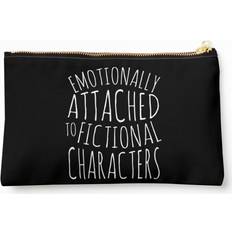 Solid Colours Cosmetic Bags WHIBOS Makeup Bag Emotionally Attached To Fictional Characters - White