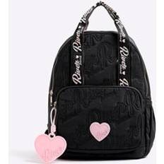 River Island Backpacks River Island Nylon Ri Script Backpack - Black