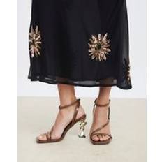 River Island Feature Heeled Sandals - Brown