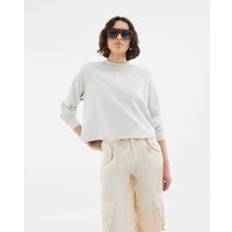 Sweatshirts Jumpers River Island Womens Long Sleeve Raw Hem Sweatshirt - Grey