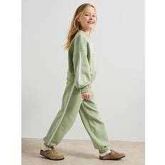 Green Tracksuits Children's Clothing River Island Girls Brunch Club Sweatshirt Set - Khaki