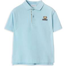 Pocket Polo Shirts Children's Clothing Burberry Childrens Cotton Polo Shirt - Cloud Blue