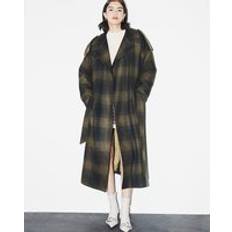 River Island Womens Belted Coat - Green
