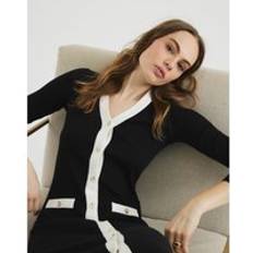 River Island Long Sleeve Ribbed Midi Dress - Black