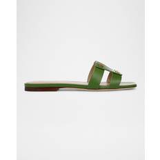 Orange Slides Veronica Beard Via Slide Sandal - Lemongrass