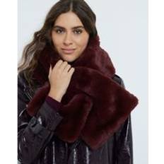 Women Accessories River Island Womens Pull Through Faux Fur Scarf - Red