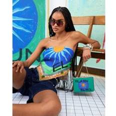 Green Clutches River Island Isla En Sol Box Clutch Bag - Green
