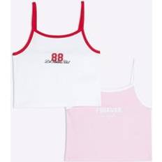Elastane Tank Tops Children's Clothing River Island Pack Of 2 Tank Tops - Red