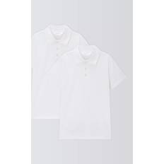 Polo Shirts John Lewis Kids' Jersey Polo Tops - White