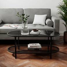 Dunelm Sofia Black Coffee Table 55.5x110cm