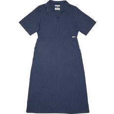 Nudie Jeans Dresses Nudie Jeans Ronja Open Collar Dress - Blue